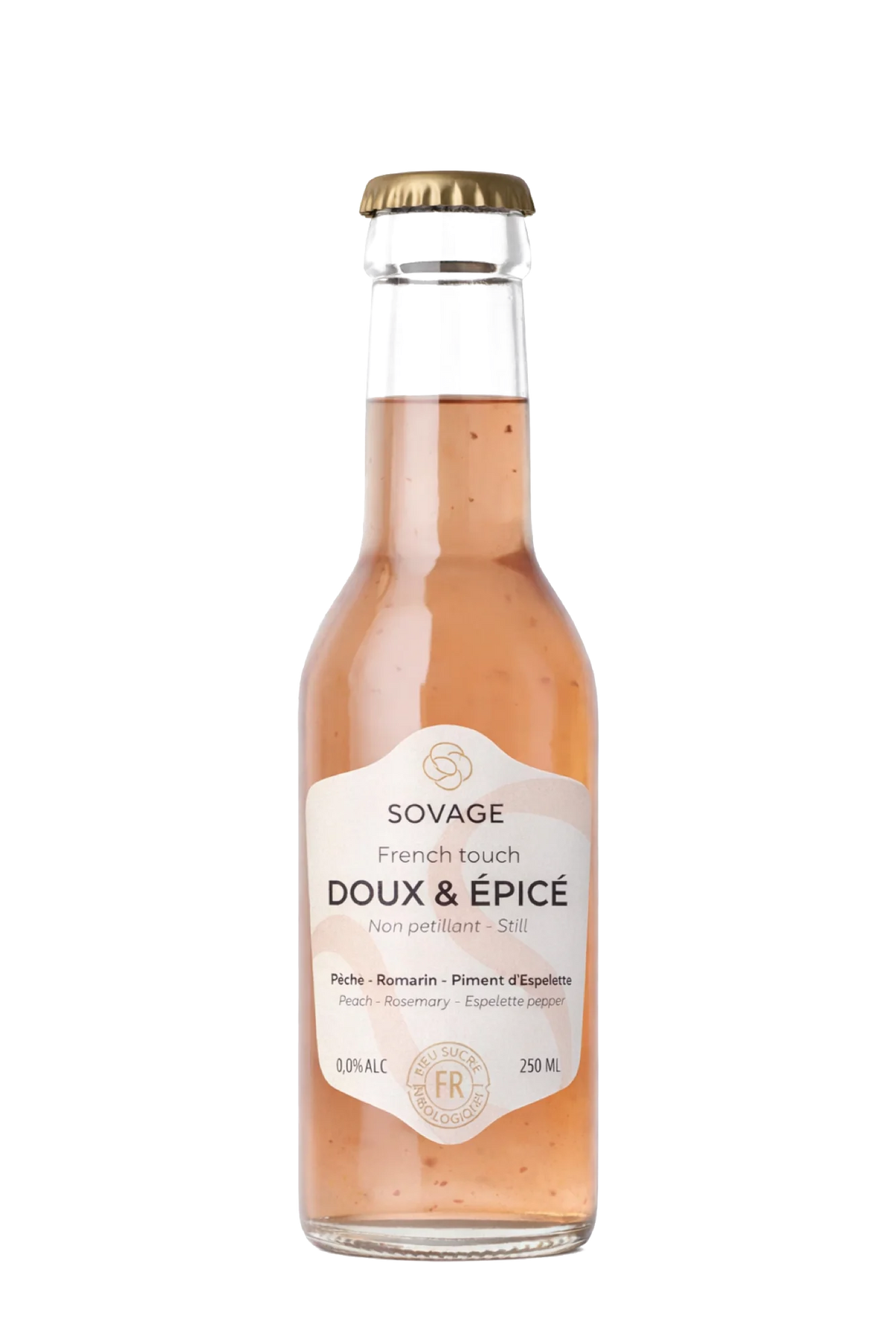 Flesje SOVAGE Doux & Épicé van 25 cl met kroonkurk