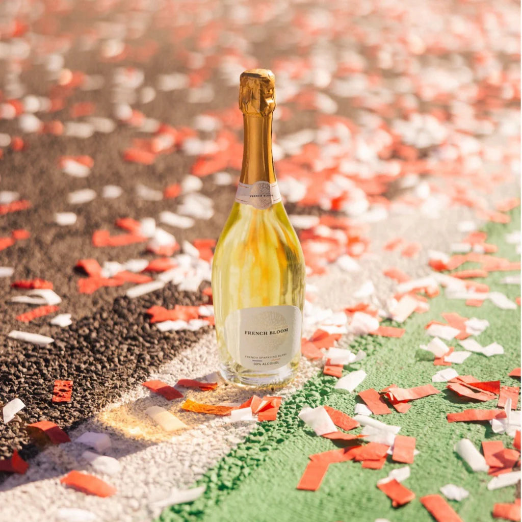 French Bloom alcoholvrije sparkling wine, officiële non-alcoholic partner van Formula 1®