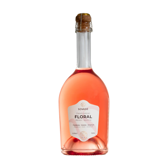 Fles SOVAGE Floral van 75 cl, etiket French cancan