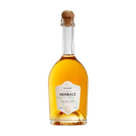 Fles SOVAGE Herbacé van 75 cl, etiket French kiss