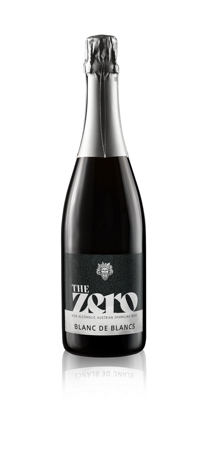 Fles The Zero Sparkling Blanc de Blancs van 75 cl, de droogste alcoholvrije bubbels van het merk